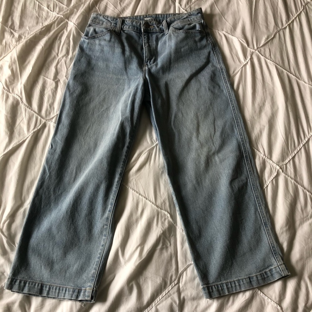 Light wash flare jeans